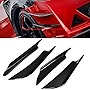 FEIPARTS 4PCS Front Bumper Lip Chin Spoiler Wing Body Kits Carbon Look Universal