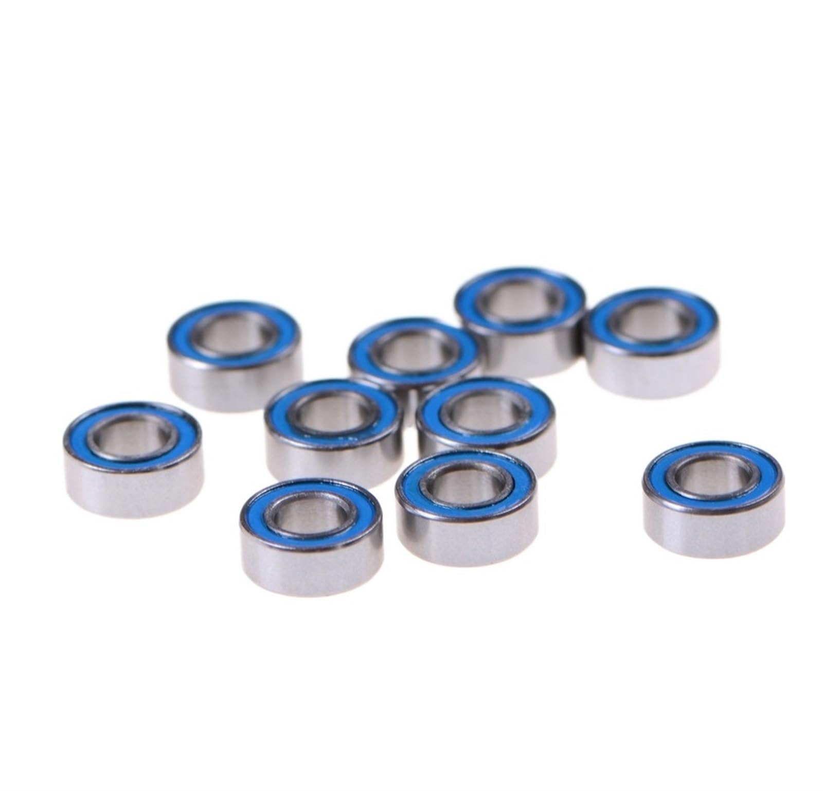 HYUJNAFZR Bimetal Seal Shield Micro deep Groove Bearing 10pcs MR105-2RS 5x10x4mm Stainless Steel Ball Bearings