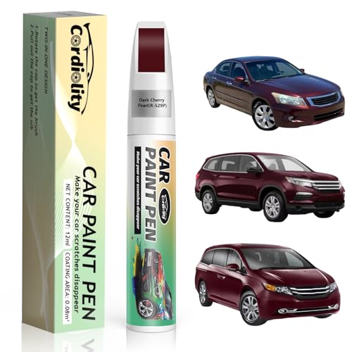 Image of Dark Cherry Pearl(R-529P) Touch Up Paint Pen for Honda,Car Paint Scratch Repair Pen Quick and Easy Fix Auto Paint Scratch