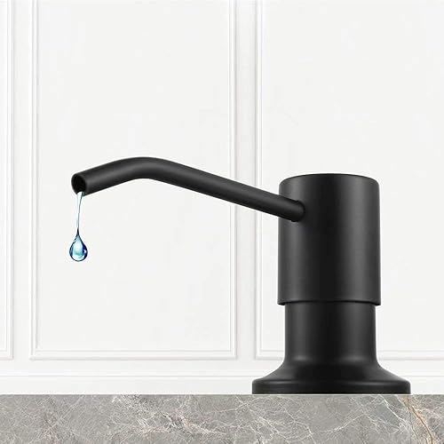 Miniatura 6 de Dispensador de jabón para fregadero de cocina, dispensador de jabón de fregadero integrado dispensador de loción con botella de 17 onzas,