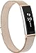 Meliya Replacement Metal Bands Compatible with Fitbit Alta/Fitbit Alta HR, Stainless Steel Metal Replacement Wristbands for Women Men (Small, 06 Rose Gold)
