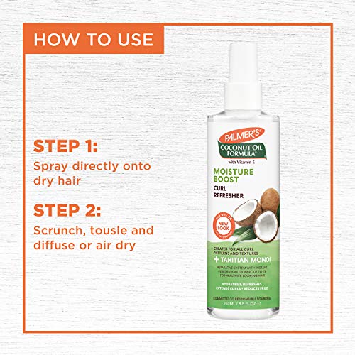 Palmer's Coconut Oil Moisture Boost Curl Refresher Spray (8.5 Ounces) - image 5