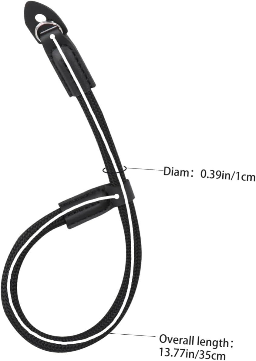 BELLIFFY 1PC High Sturdy Nylon Camera Wrist Cord Lanyard Strap for Mirrorless Cameras Wear Resistant Design with Round Holes Black Color Compatible with Various Models 3 51RAo+61p4L. AC SL1281
