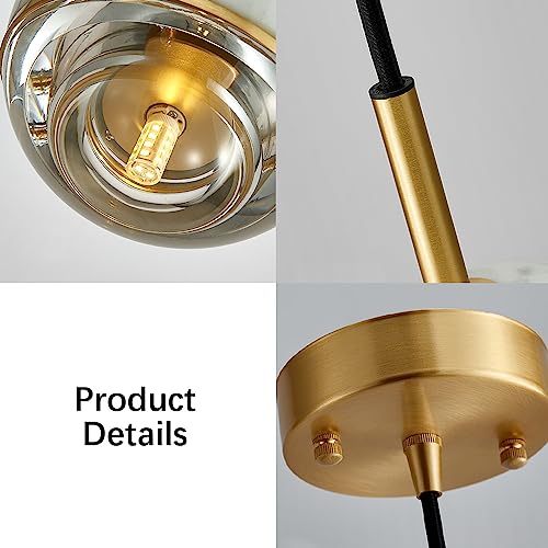 Candelabros esféricos de mármol perfectos para iluminar dormitorios modernos 6