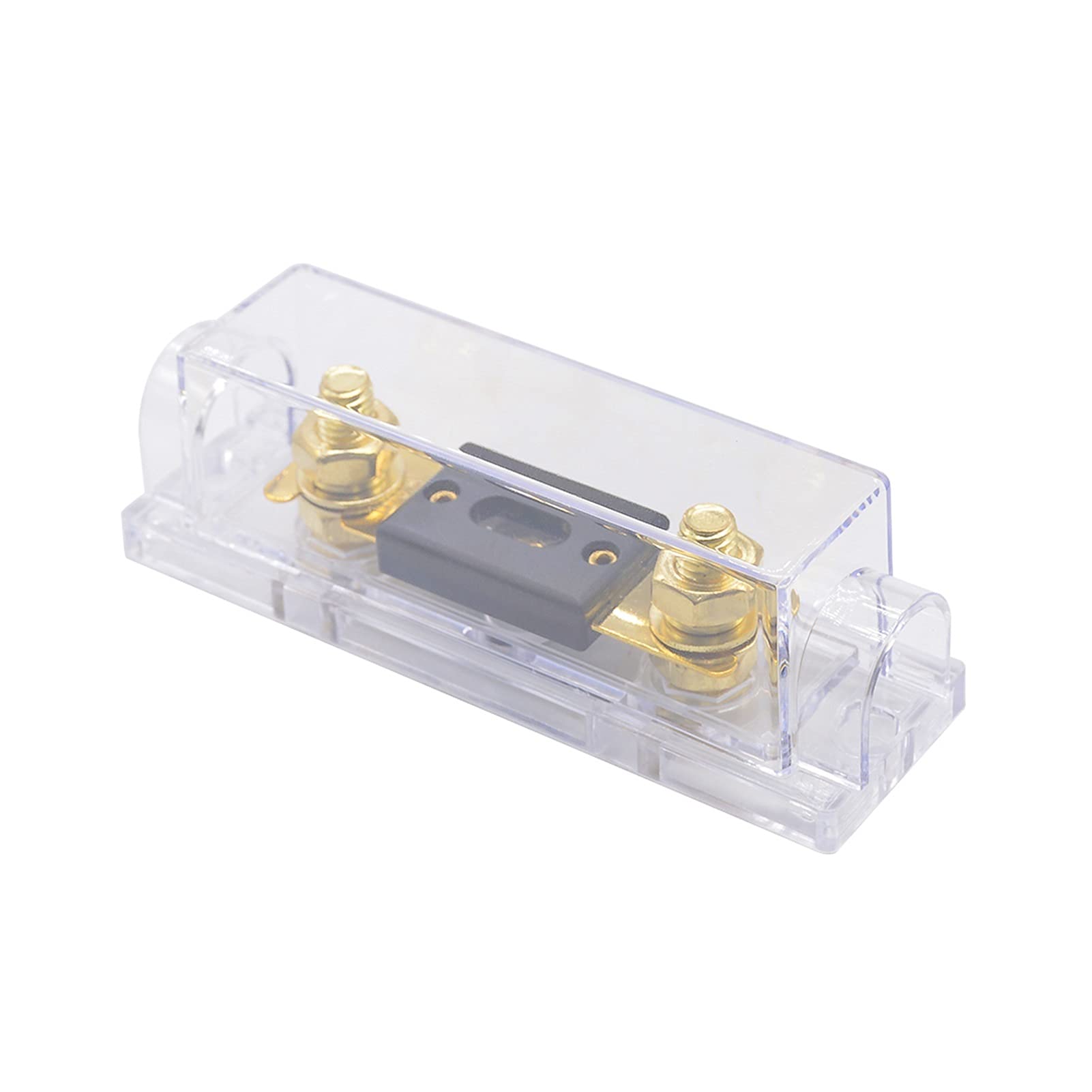 Fusible de respaldo de coche con base de placa 5 0A 60A 80A 100A 120A 150A 200A 250A 300A 400A Fusible de horquilla de protección de circuito (Color : Box With Fuse, Size : 400A)