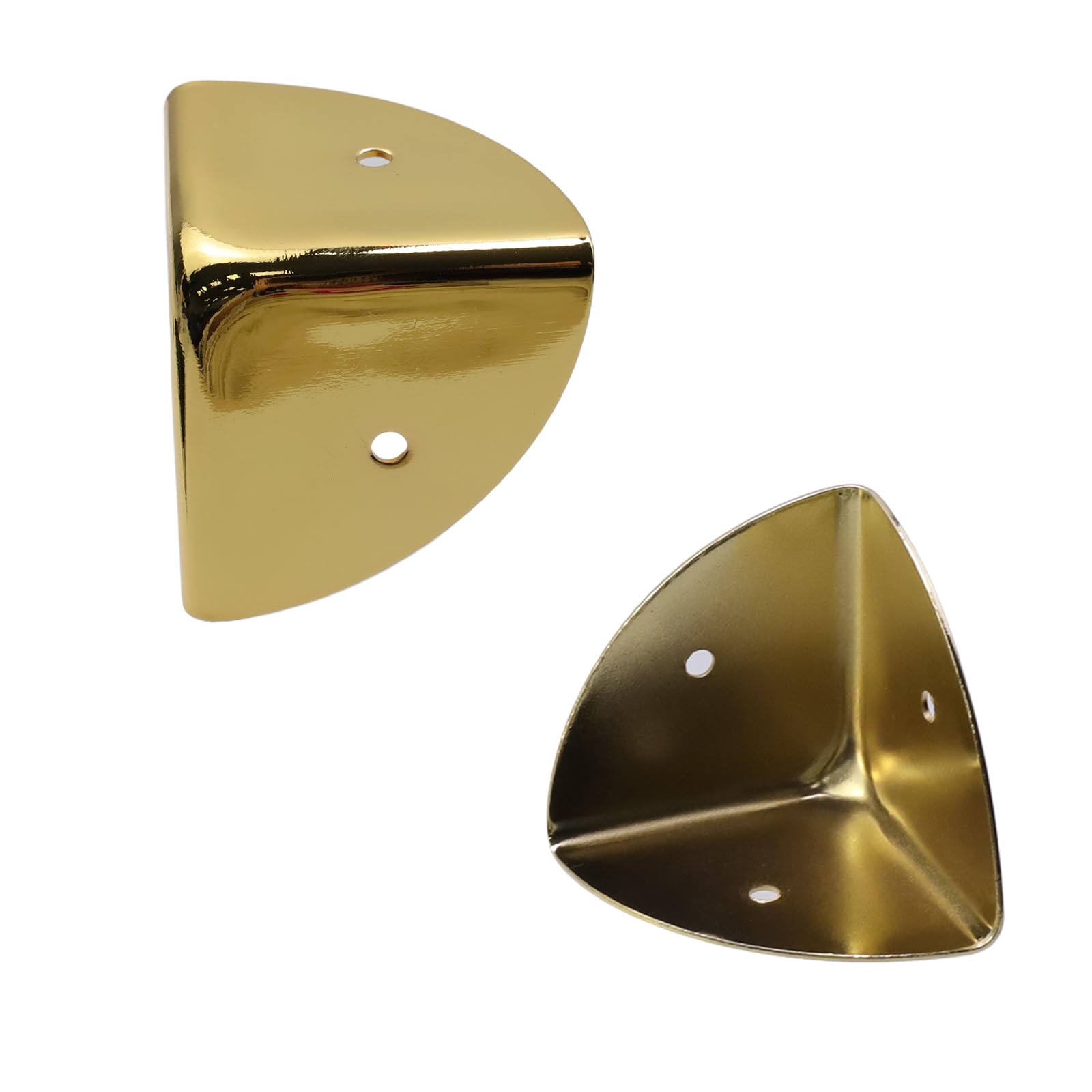 Savagrow 8Pcs Box Corner Tool Box Edge Guard Case Protector Trunk Corner Cover Heavy Duty Furniture Corner, Gold