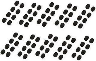 COHEALI Glasses Nose Pads,40 Pairs Anti Slip Eyeglass Nose Pads, Soft Foam Self-Adhesive Nose Pads Thin Nosepads (Black 1.5mm)