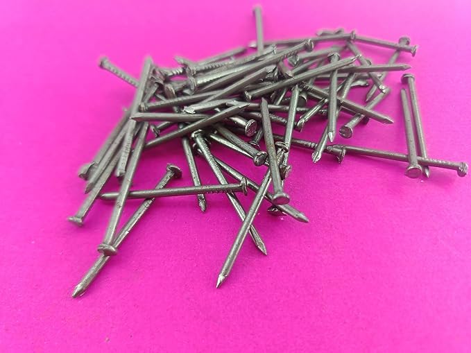 PMW - Metal Round Nails (2 Inch) – 25 PCS (45g) - Multipurpose Steel Nails for Hanging, DIY, Office & Home Use-picture-16