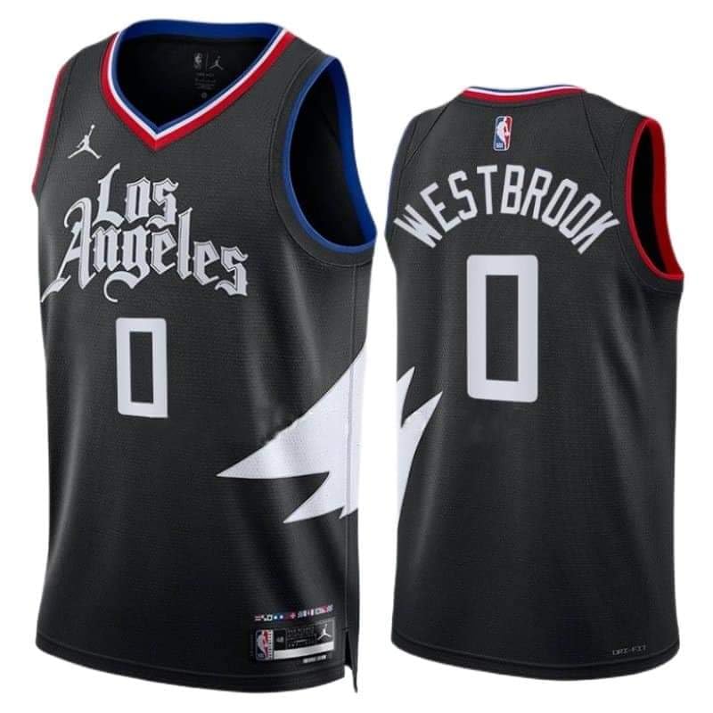 GenericNBA BASKETBALL PREMIUM QUALITY JERSEY Russell Westbrook Los Angeles Clippers NUMBER 0