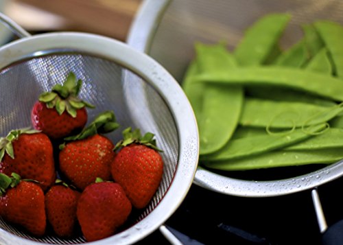 Livefresh Fine Mesh Strainer With Non Slip Handle. Premium Stainless Steel Strainer For Quinoa, Tea, Soup, Sifting, Baking, Straining - 5-1/2 Inch #TOP5