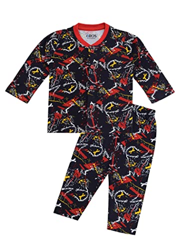 Image of 3BROS BodySuit /Dress for Boys /Girls Full Pajama & Casual Full Sleeves Night Suit Top Combo Kids Set