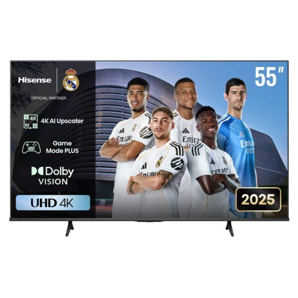 Image of Hisense 139 cm (55 inches) A6Q Series 4K Ultra HD VIDAA Smart LED TV (Dolby Audio, Voice Control 55A6Q (Black)