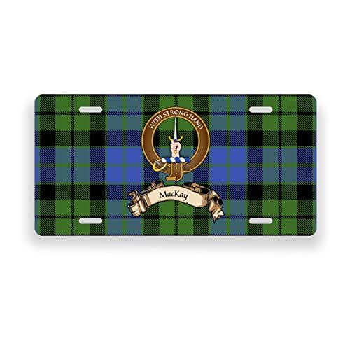 MacKay Scotland Clan Tartan Novelty Auto Plate Handmade
