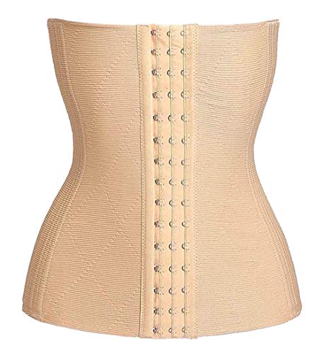 HanFasion Corsé Fajas Mujer Reductoras Cintura Deportivo Entrenamiento Corses (Albaricoque, XL)