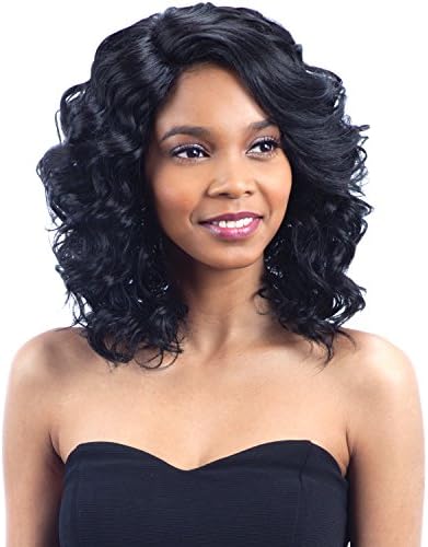 ModelModel Synthetic Hair Lace Front Wig Deep Invisible L Part Flash Meadow (1B)