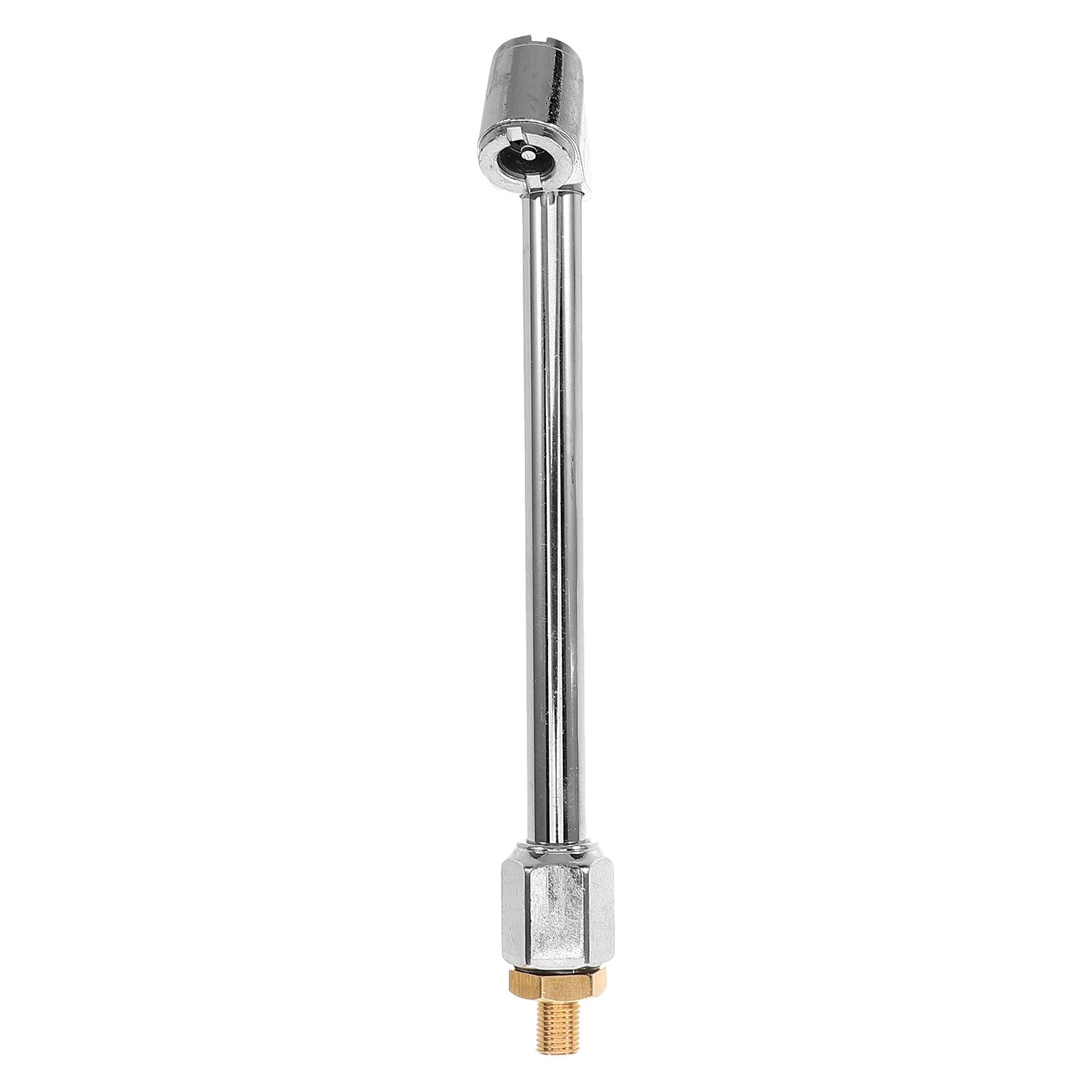 Ciieeo Kit de portabrocas de aire para neumáticos de conexión rápida con boquilla infladora de doble cabezal para coche, bicicleta, motocicleta, adaptador de válvula de bloqueo resistente para un
