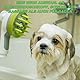 Hundedusche Duschkopf - 2 in 1 Hundefriseur Zubehör, Weiche Gummizehen feine Fellpflege Hunde, Hochdruck-Wasserfluss tiefe Reinigung, Lose Haare & Dreck entfernen Doppeleffekt-Reinigung
