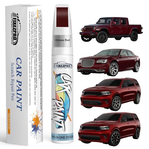 Image of Octane Red(PRV /NRV) Touch Up Paint for Dodge, Exact Color Match Car Paint Scratch Repair Remover Pen Kit Fix Vehicle Chips and Automotive Nicks Scuff