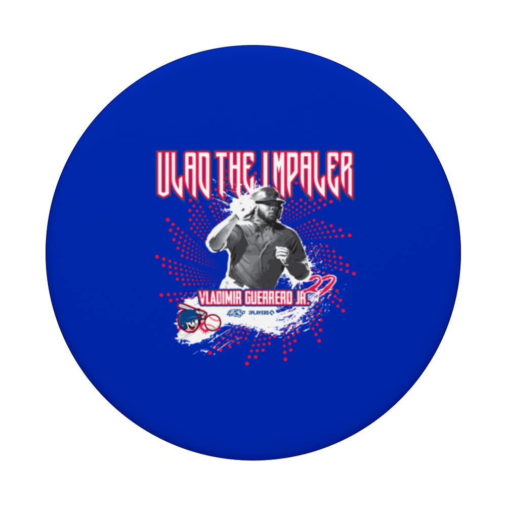 Vladimir Guerrero Jr. Toronto Baseball Sket One x MLBPlayers PopSockets Swappable PopGrip, Black - Image 3