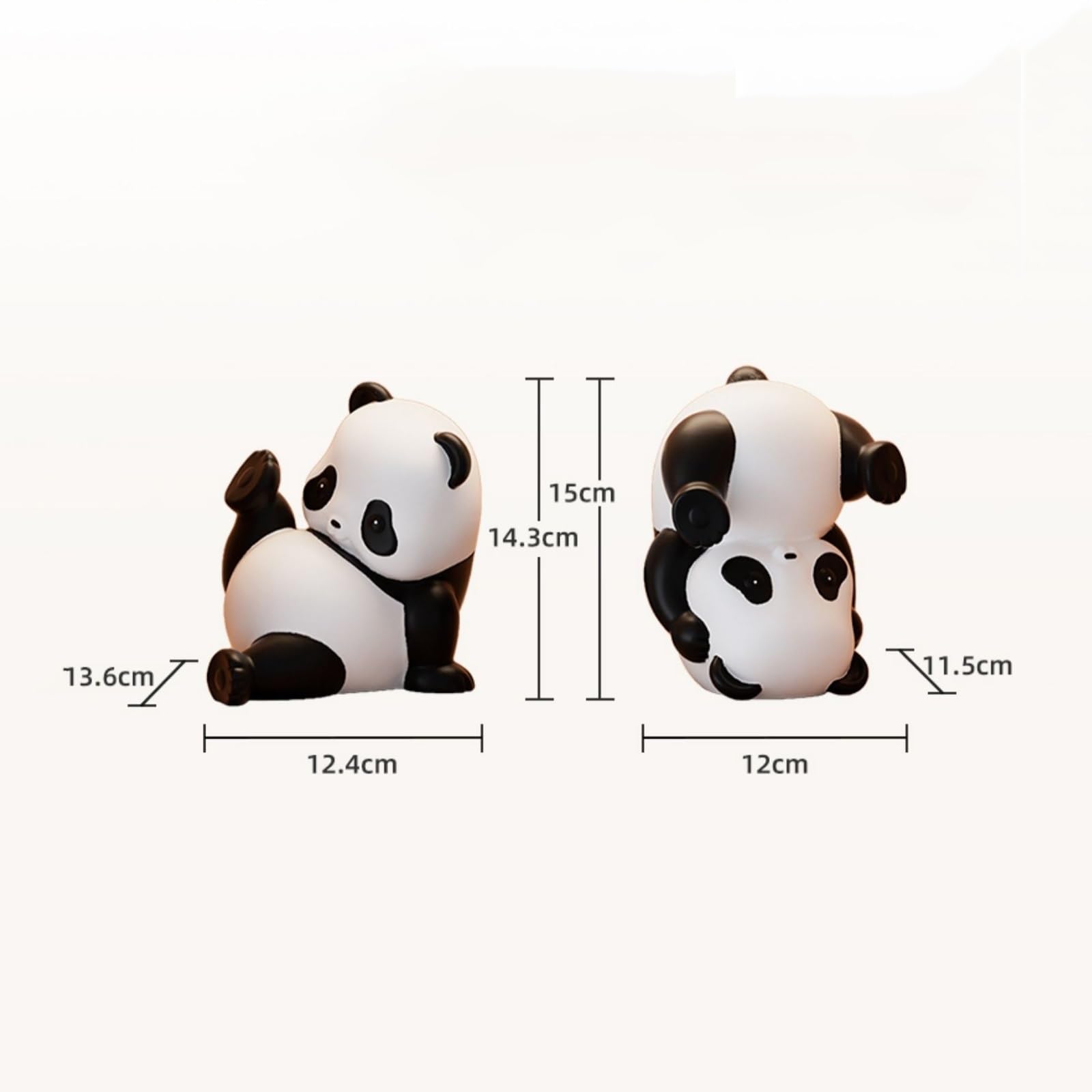 fermalibri Fermalibri decorativi in ​​resina Fermalibri resistenti Panda for contenere libri Fermalibri for libri pesanti for scaffali Scrivania da ufficio fermalibri per mensole
