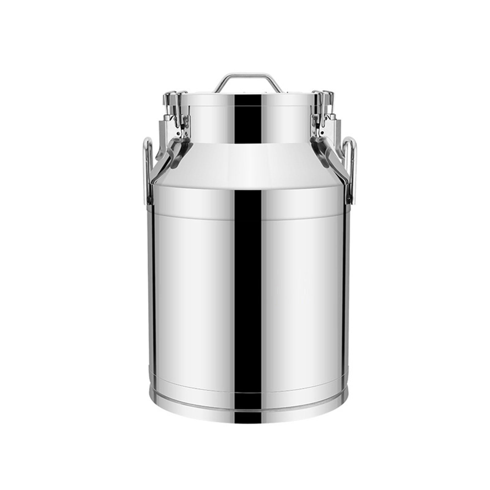 AYCDL Pail Milk Can Bucket,Milk Bucket 304 Stainless Steel Tote Jug with Lid,Heavy Duty for Kitchen, Restaurant,28L,48L
