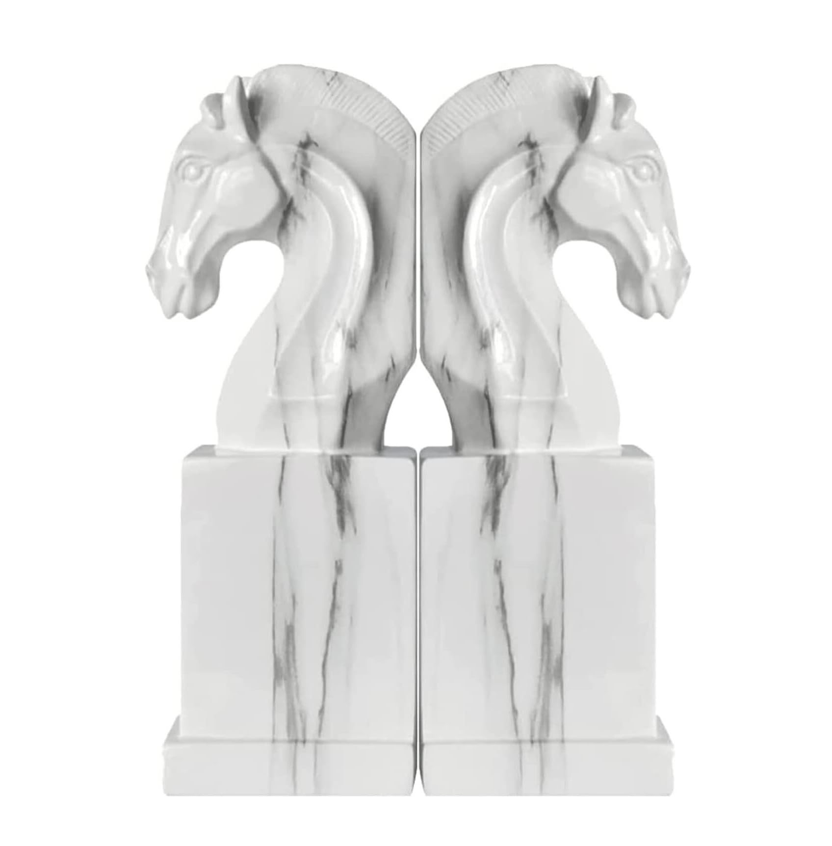 Book Ends Horse Statue Decorative Bookend Resin Hold Books Creative Book Stoppers Decorative
