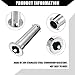 Hihaha Mirror Hinge Pin for BMW X1 for BMW E84 / Exterior Automotive Hinge Roller Pin/Stainless Steel / 1Pcs Silver Tone