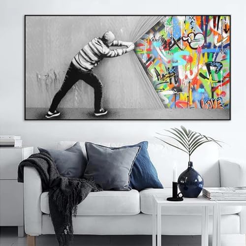 Impressions sur toile graffiti haut de gamme 40x80cm dsdsgog - 4