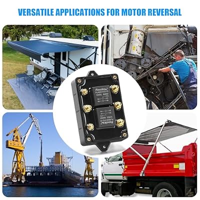 12V Forward and Reverse Relay Module Reliable Motor Control for Tarp Systems, Hoists, Winches, and More Bidirectional Switch for AC/DC Motors
