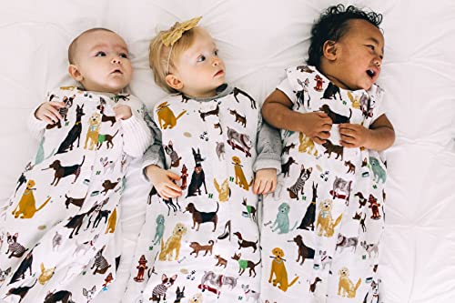 Little Unicorn – Woof Cotton Muslin Sleep Bag | 100% Cotton | Super Soft And Lightweight | Baby | Size Large: 12-18 Months | Machine Washable | 1.1 Tog #TOP5