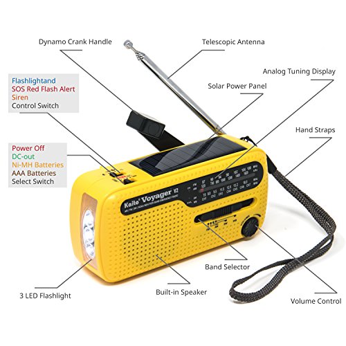 Kaito Best Noaa And Sw Portable Solar/Hand Crank Am/Fm, Shortwave & Noaa Weather Emergency Radio With Usb Cell Phone Charger & Led Flashlight (Yellow) #TOP5