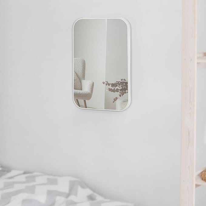 10 Unidades Espejo de Maquillaje Vanity Portátil, Blanco miniatura 4