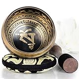 pinza masa bronce Incluye un Cuenco Tibetano de 4”con Equilibrado y Armonioso, NUEVO Percutor de Cuero que se Sostiene Como Lápiz para Tocar el Instrumento Fácilmente, NUEVA Almohada Cosida a Mano y que no Amortigua el Sonido. Toca el cuenco tibetano FÁCILMENTE para crear un sonido hermoso y más duradero con nuestros NUEVOS Y EXCLUSIVOS diseños.