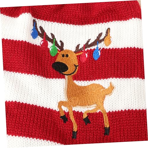 Pull de Noël pour chien rouge protégeant le chiot du froid hivernal - 4