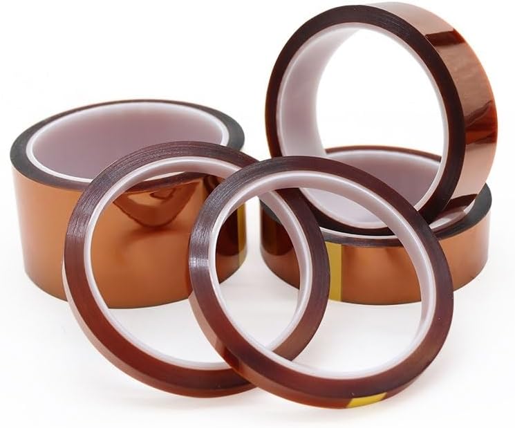 High Temperature Heat BGA Tape Polyimide Adhesive Tape Thermal Insulation Tape 3D Printing Board Protection Insulating Tapes (Color : 33M, Size : 50mm)