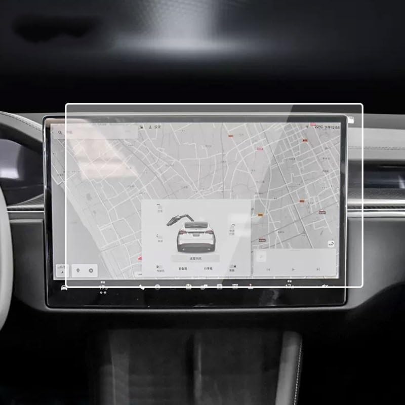 Verre de protection haut de gamme Modèle X 2023 : console et navigation HD