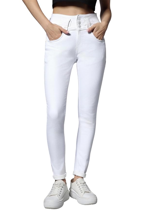 HIGH STAR Women's High Rise Slim Jeans