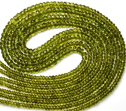 Péridot véritable en perles pour remplacer les fausses pierres en verre