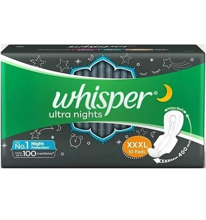 Whisper Ultra nights XXXL 10 Sanitary pads pack of 1 (B0DBVCFD31) Amazon Price History, Amazon Price Tracker