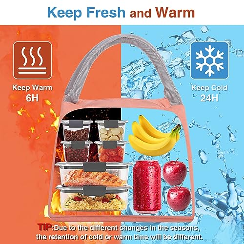 Minicoco Insulated Lunch Bag - Leak-Proof, Portable Thermal Lunch Bags for Men Women, Children - Work, School, Picnic Organizer - Image 2