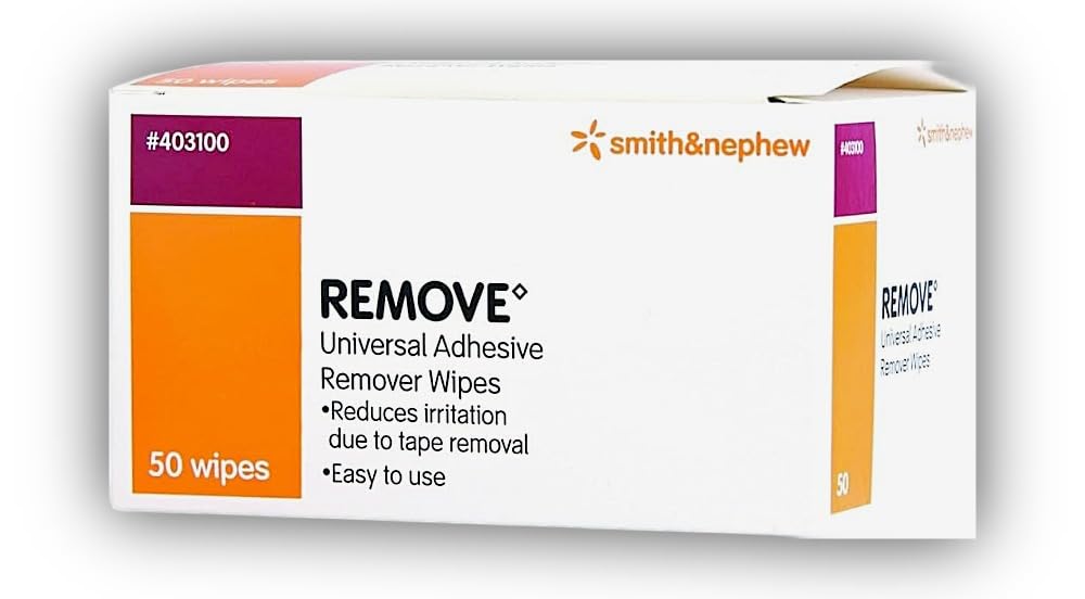Smith & Nephew Remove - Salviette universali per la rimozione della colla, 6 x 6 cm, 50 pezzi