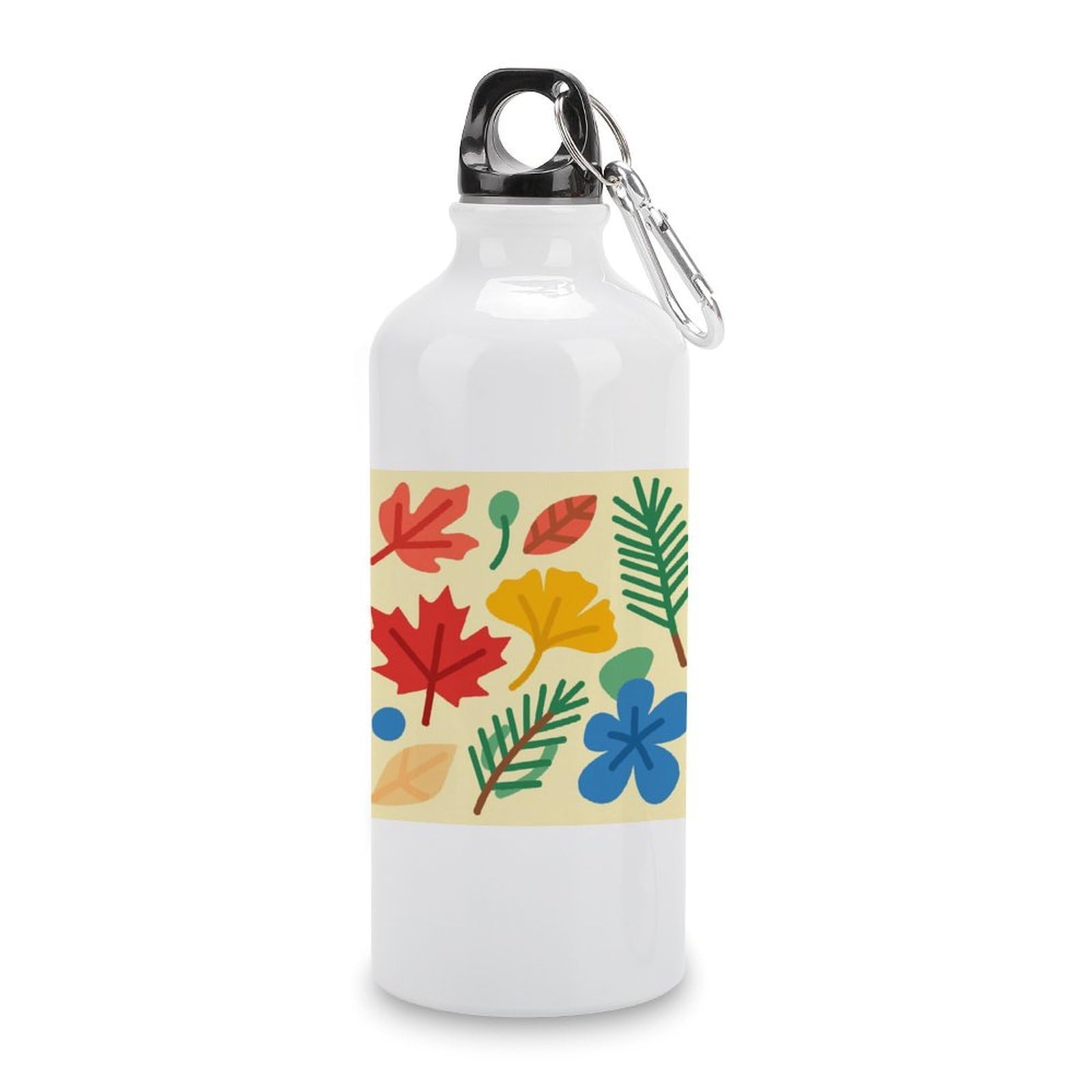 Fekiloot Style Irregular Pattern Aluminum Water Bottle Travel Tumbler Reusable Lightweight Outdoor Sports Water Bottles For Gym Sports Camping Hiking Fishing600ml