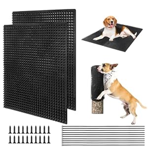 2 PCS Soft Itch Relief Pad for Dog、Horse、Cow、Goat, Gentle Scratching Post Mat Massage Bed, Suitable 14.17”*11.81” Dog Back Scratcher and Massager for Wooden Stake, Wall, Sofa, Ground etc.