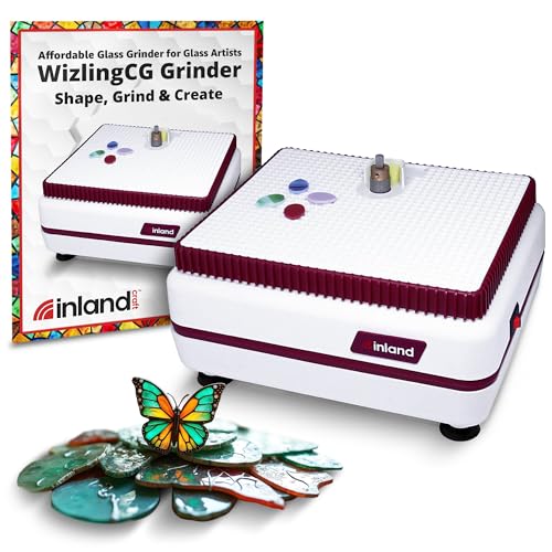 Inland Craft WizlingCG Glass Grinder, Precision Tool Edging...