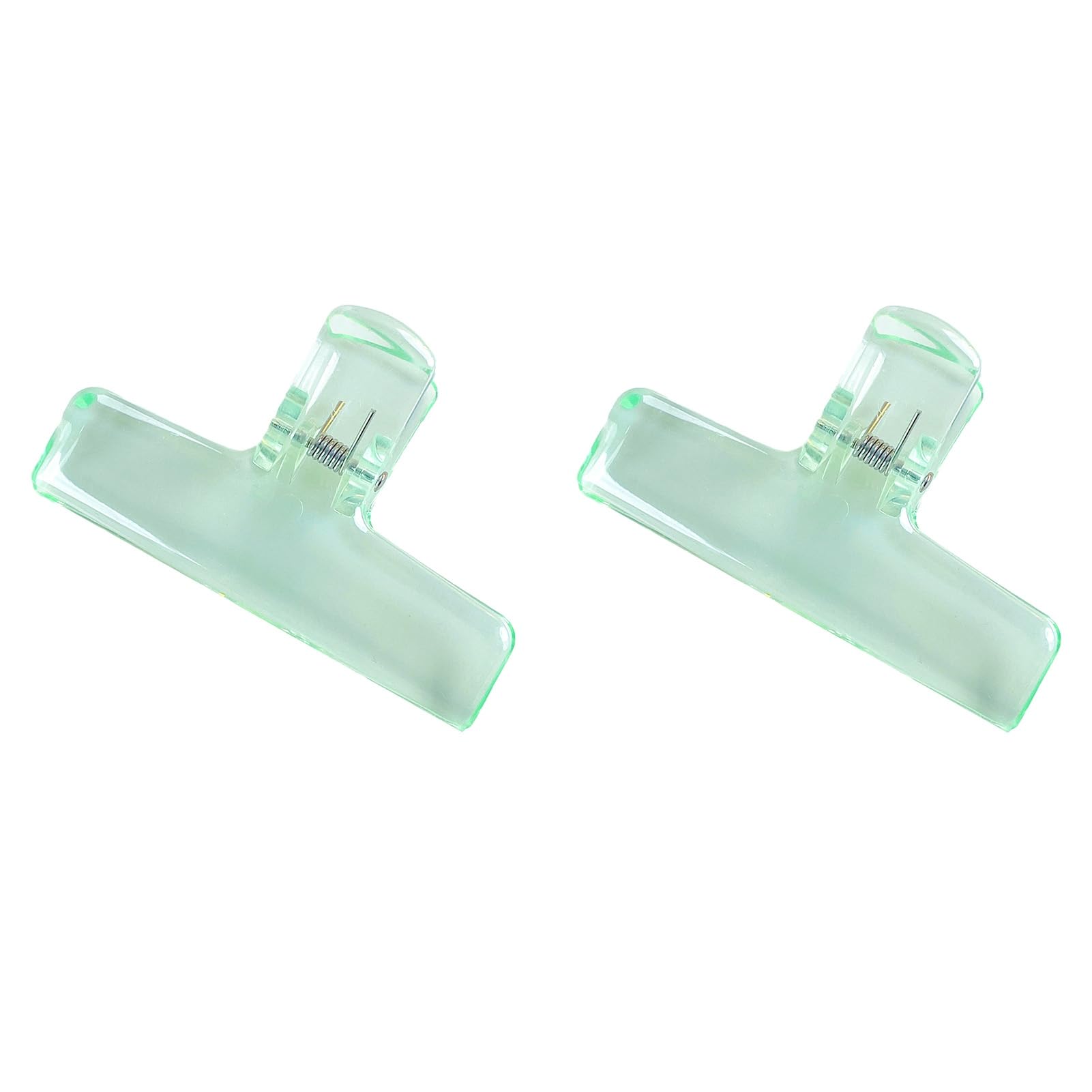 bayicie 2Pcs Clear Acrylic Binder Clips with Strong Grip Colorful Clips for Office School Home Reusable Binder Clips for Organizing