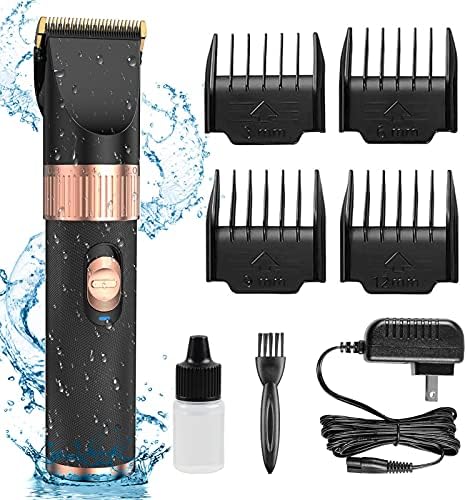 NPET Dog Grooming Clippers, Professional Quiet Dog Grooming Kit, Rechargeable Pet Hair Clippers for Dogs, Cats with Thick & Heavy Coats