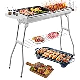 Photo Gallery barbecue a carbonella xxl (73 x 28 x 76 cm), portatile a carbone, pieghevole, in acciaio inox, per esterni, barbecue a carbone, griglia pieghevole Photo Gallery barbecue a carbonella xxl (73 x 28 x 76 cm), portatile a carbone, pieghevole, in acciaio inox, per esterni, barbecue a carbone, griglia pieghevole