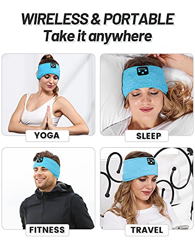 Perytong Headband Headphones, Sleep Headphones Bluetooth Sleeping Headband Wireless Sleeping Headphones Sleep Headband,Soft Headphone Headband For Side Sleepers,Sleeping Gifts For Men Women #TOP1