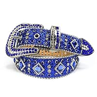 Cintura Con Strass Cintura Da Cowgirl Occidentale Con Borchie In Pelle Con Diamanti In Cristallo Per Jeans Uomo Donna Accessorio Moda - Foto 9