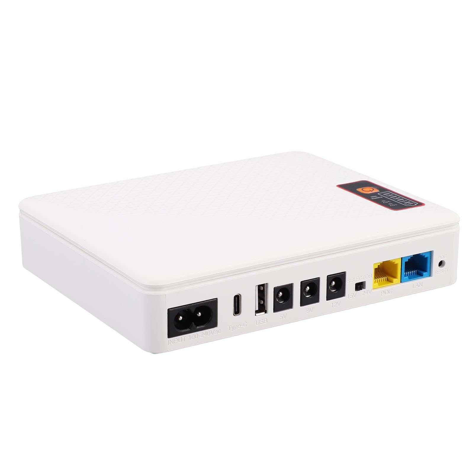 Walfront Mini UPS 20800mAh - Batería de alimentación de emergencia para router módem cámara USB tipo C DC 5V/9V/12V salidas múltiples protege el equipo (enchufe UE)